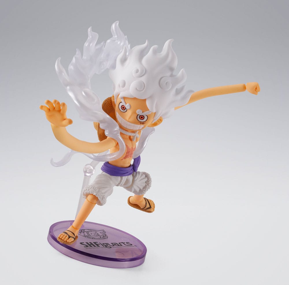 One Piece World Collactable Figures x S.H. Figuarts Action Figure Monkey D. Luffy: Gear 5 8 cm