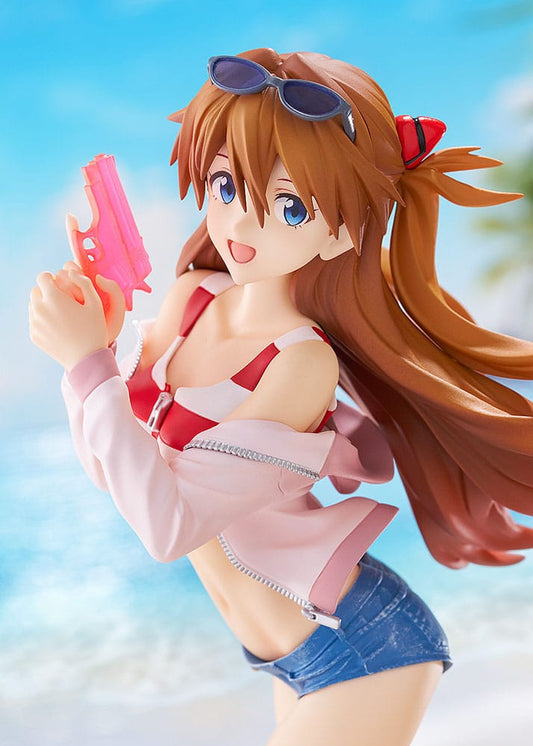 Rebuild of Evangelion Pop Up Parade PVC Statue Beach Queens: Asuka Shikinami Langley L Size 22 cm