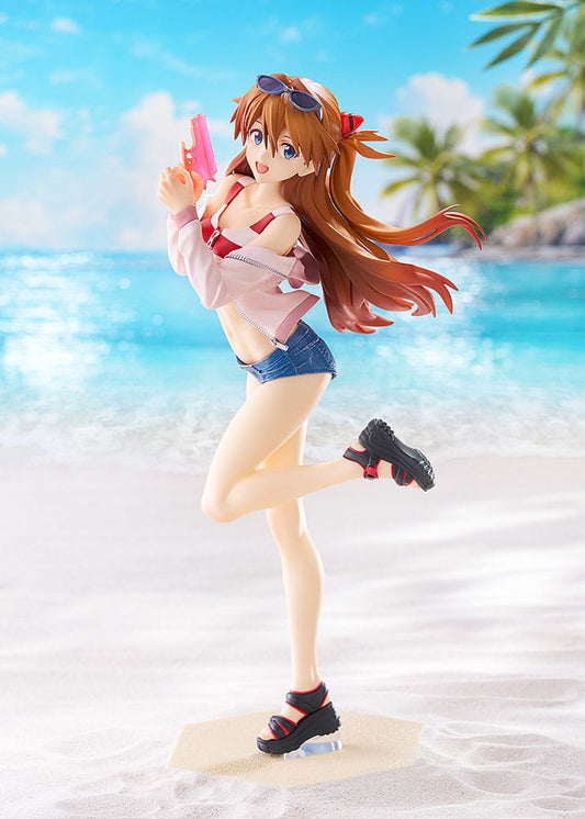 Rebuild of Evangelion Pop Up Parade PVC Statue Beach Queens: Asuka Shikinami Langley L Size 22 cm