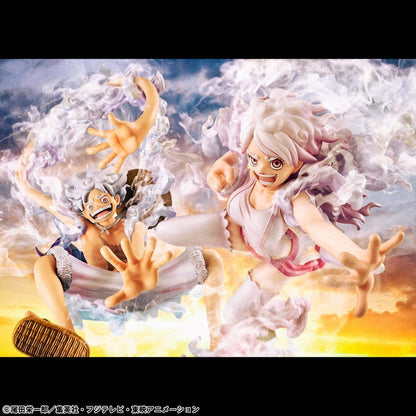 One Piece Portrait.Of.Pirates PVC Figure "Evolutionary History" Monkey D. Luffy "Gear Fifth" 26 cm