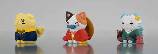 One Piece Mega Cat Project Trading Figure 3-Pack Nyan Piece Nyan! Happy Trio: 2024 Limited Ver. 3 cm