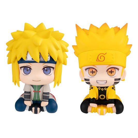 Naruto: Shippuden Look Up PVC Statue Naruto Uzumaki Six Paths Sage Mode & Minato Namikaze 11 cm (with gift)
