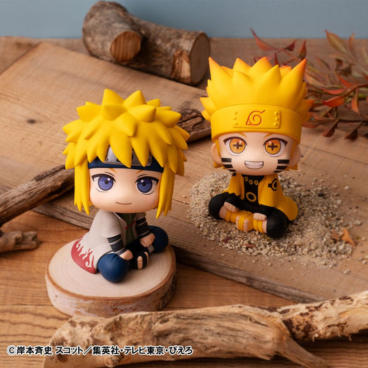 Naruto: Shippuden Look Up PVC Statue Naruto Uzumaki Six Paths Sage Mode & Minato Namikaze 11 cm (with gift)
