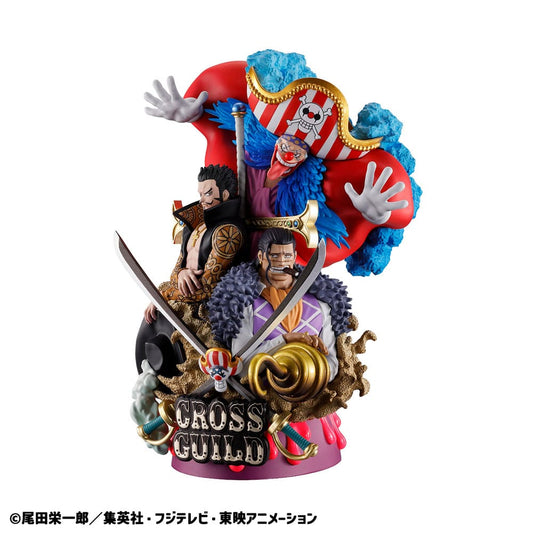 One Piece Petitrama DX PVC Mini Statue Logbox Re Birth: 03 Cross Guild 15 cm
