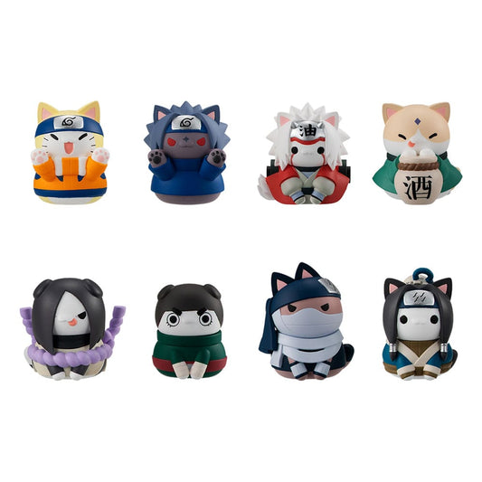 Naruto: Shippuden Mega Cat Project Nyaruto! Trading Figures Come here Sasuke-kun 3 cm Assortment (8)