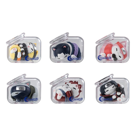 Naruto: Shippuden Mega Cat Project Nyaruto! Trading Figures Good Night Nyaruto! 3 cm Assortment (8)