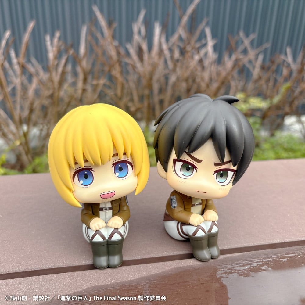 Attack on Titan Lookup PVC Figures 2-Pack Armin Arlert & Eren Yeager Grumpy Ver. 11 cm (with gift)