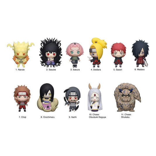 Naruto Shippuden 3D PVC Bag Clips Series 6