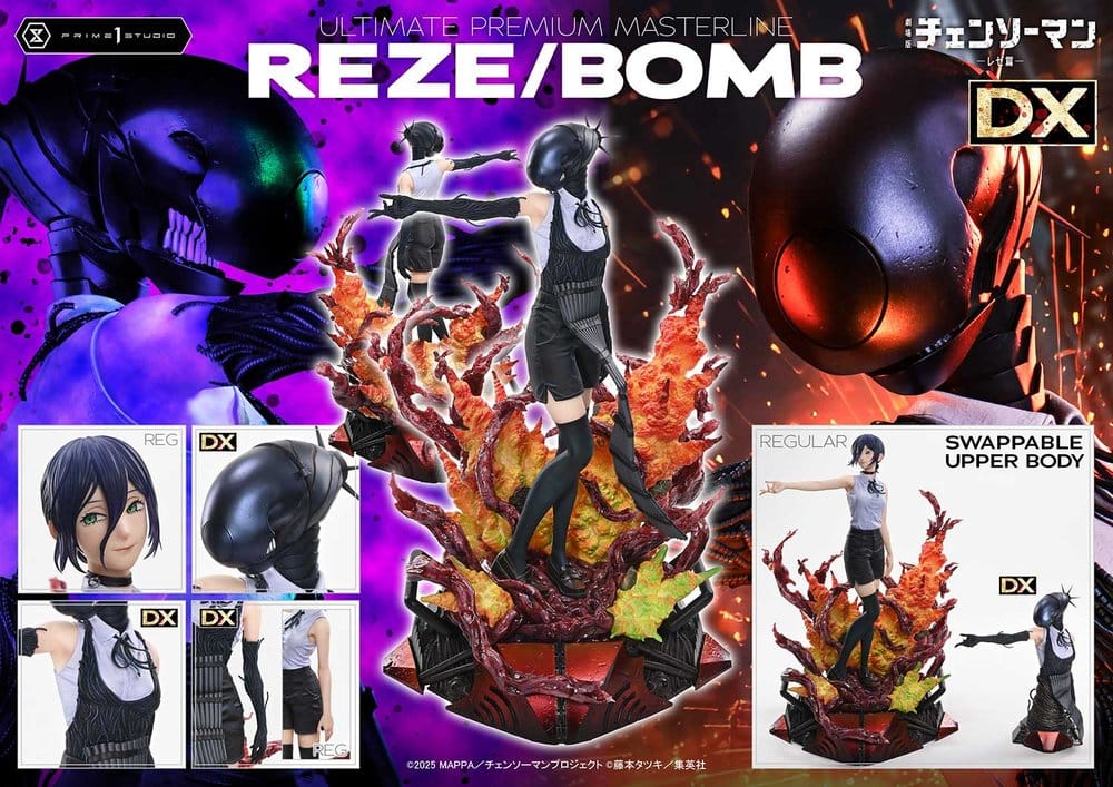 Chainsaw Man Ultimate Premium Masterline Series Statue 1/4 REZE/BOMB Deluxe Version 56 cm